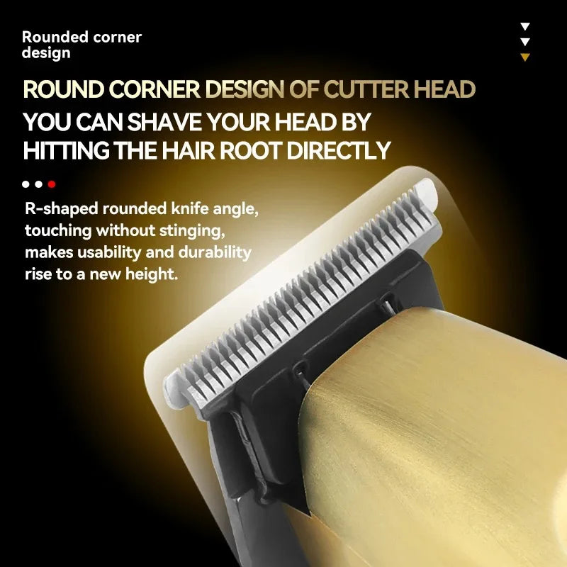Kemei Professional Cordless Trimmer High Torque Zero-gap