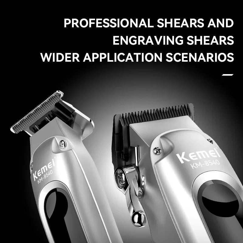 Kemei Professional Barber Hair Clippers and Trimmers Set