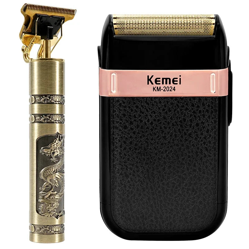 Professional Hair Trimmer Gold Clipper For Men Beard Trimmer