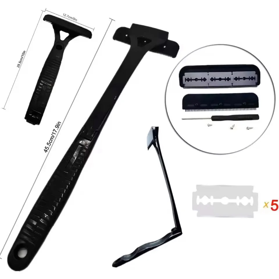 New Men Back Shaver Hair Body Shaver Long Handle Foldable Trimmer