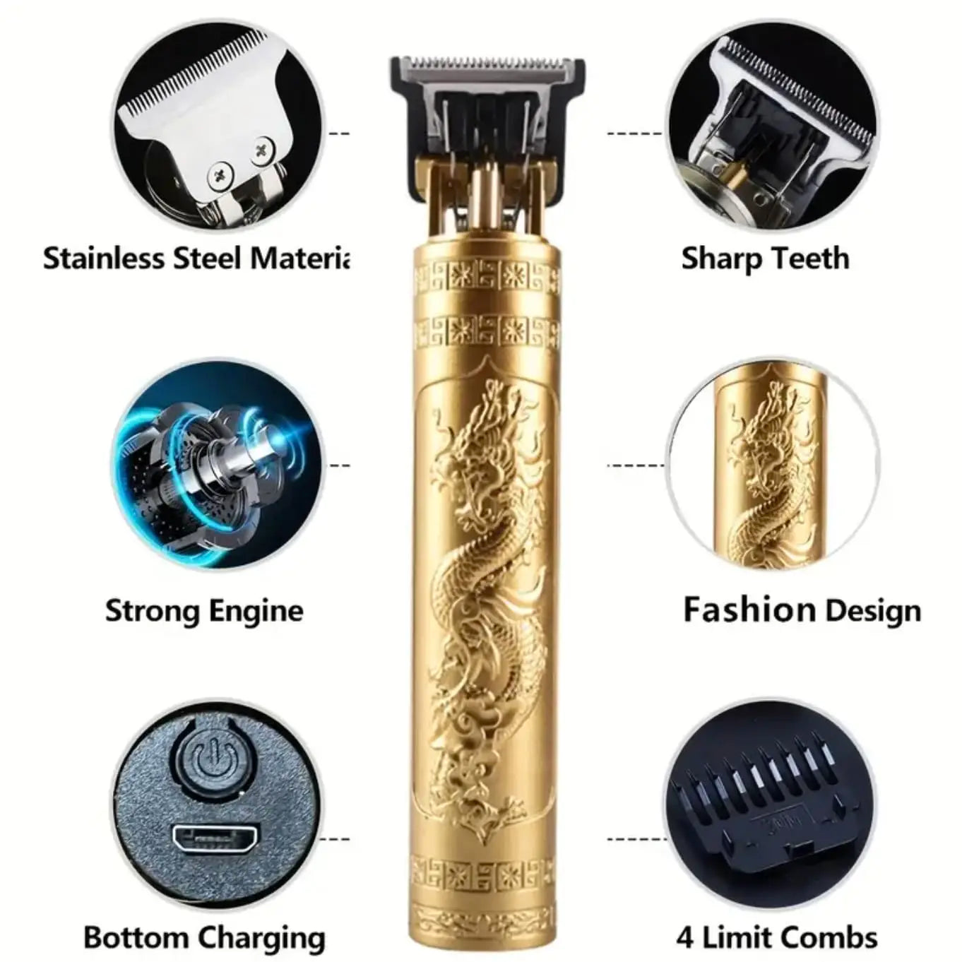 Vintage T9 Electric Hair Cutting Machine Hair Clipper Professional