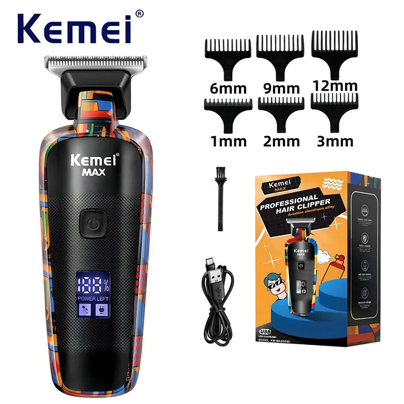 Kemei Digital Display Professional Barber Pusher For Men