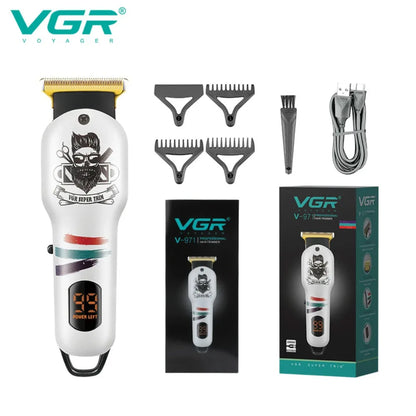 VGR Hair Trimmer Cordless Haircut Machine Electric Beard Clipper