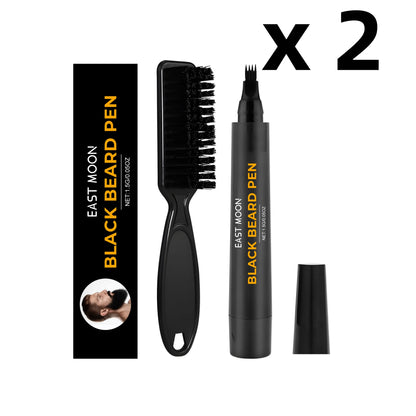 East Moon Black Beard Filler Pen with Brush Fast Permanent Coloring