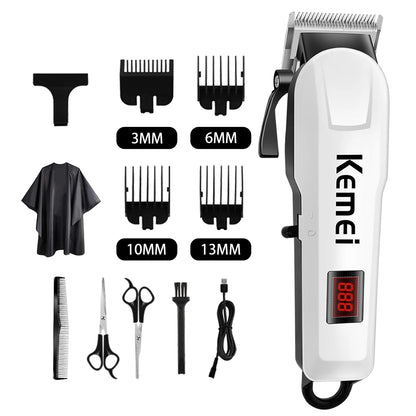 Kemei-809A Professional Hair Trimmer Adjustable Electric Clipper