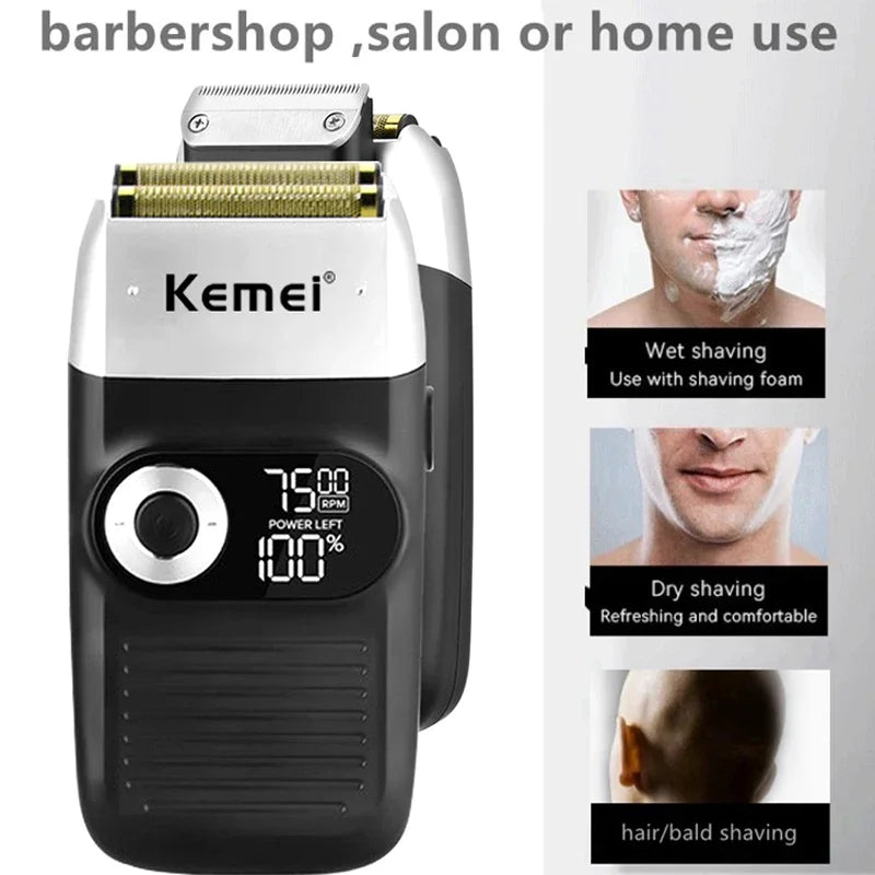 Kemei Rechargeable Cordless Shaver for Men KM-2026