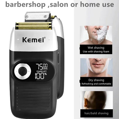 Kemei Rechargeable Cordless Shaver for Men KM-2026