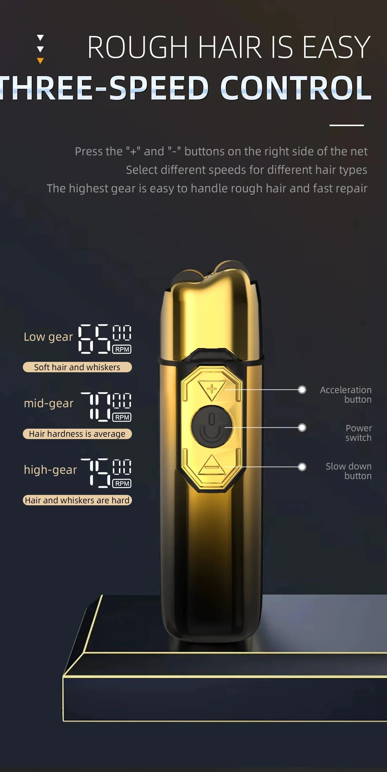 Kemei TX10 Electric Shaver Hair Rechargeable Facial & Beard Foil Razor
