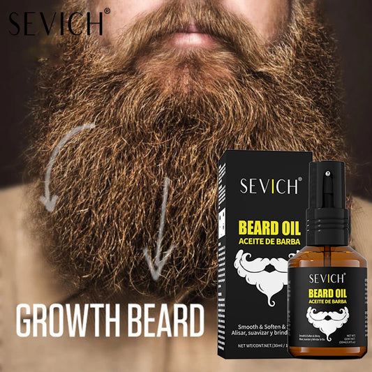 SEVICH Natural Beard Growth Oil Beard Roots Growth