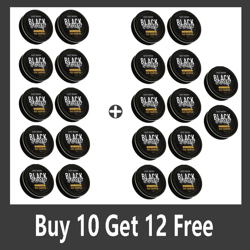 Men's Black Hair Soap Hair Darkening Soap Shampoo