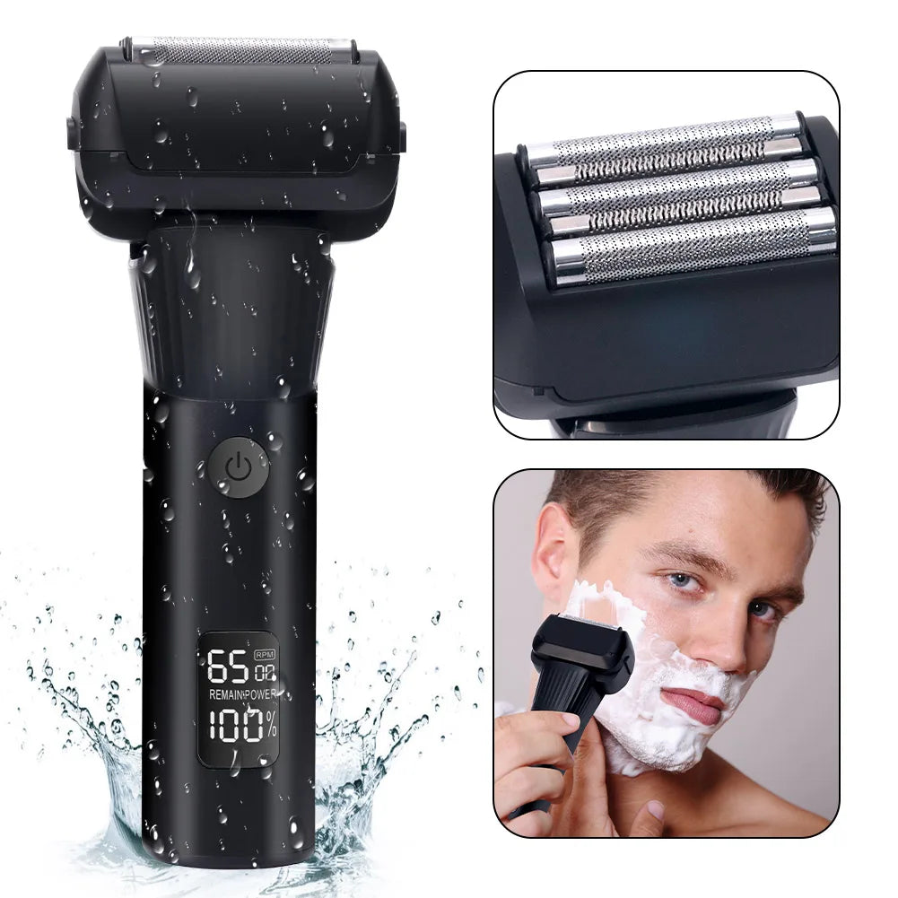 Men's electric shaver floating 5 blade net razor for men