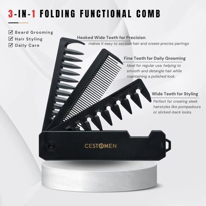 Cestomen Pro Bristle Hair Beard Shaving Brush For Men