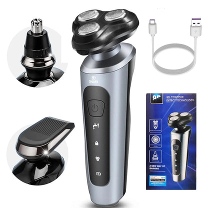 Shaver Male 9D Three-in-one Electric Razor Men Face Shaver