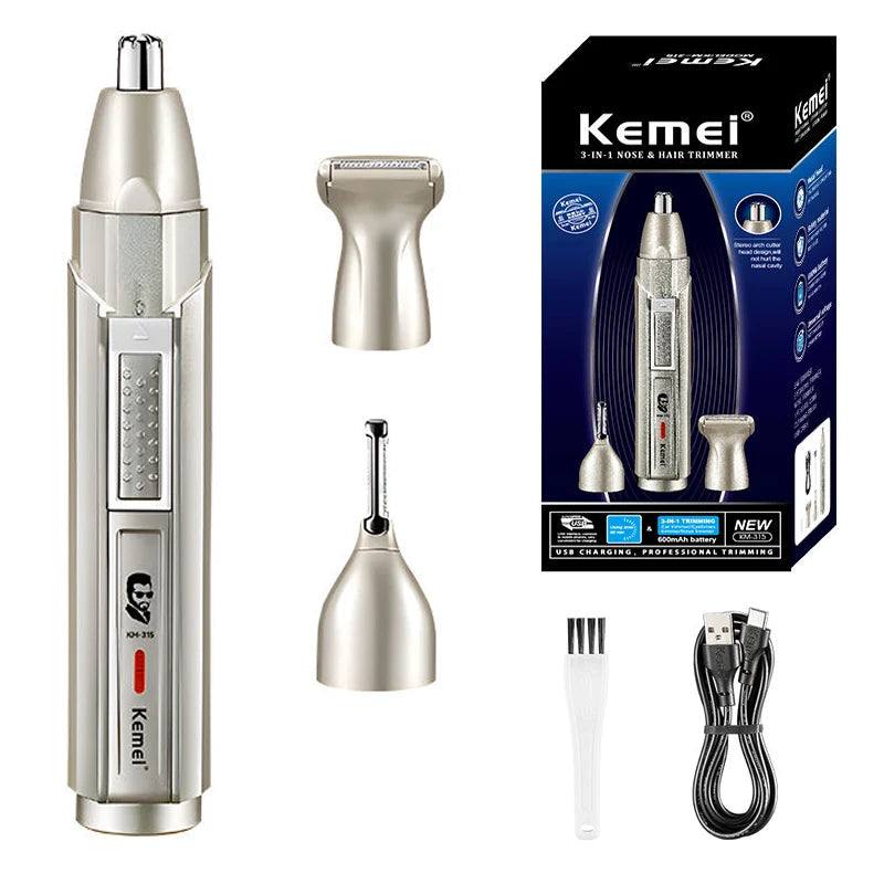 Original Kemei all in one Rechargeable Ear Nose Hair Trimmer
