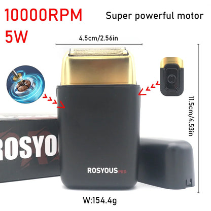 ROSYOUS RS-620 10000RPM Double Foil Shaver Barber Clipper