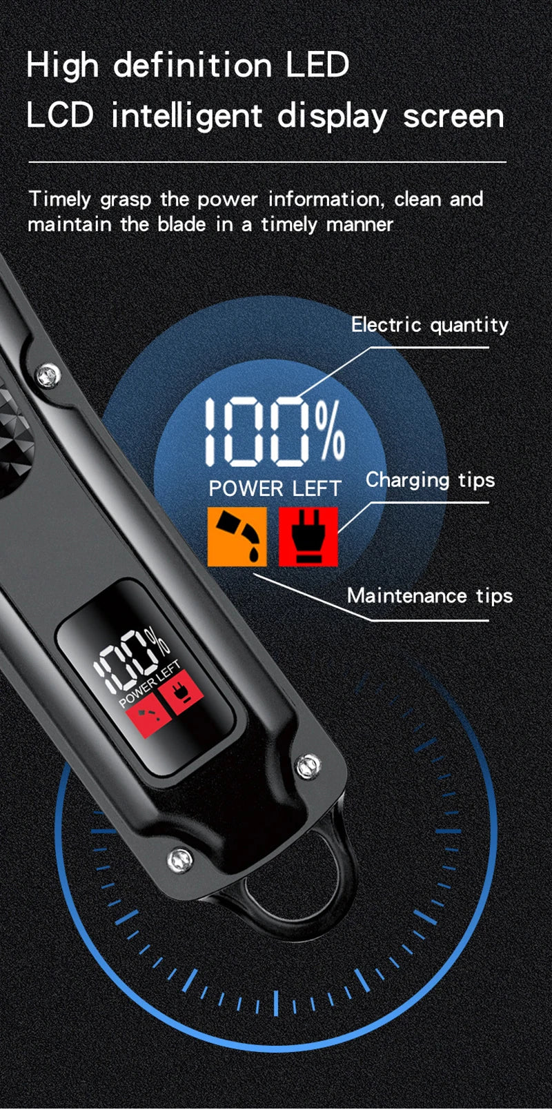 Professional Hair Clipper Cosinion - Rechargeable Hair Trimmer 160min Runtime