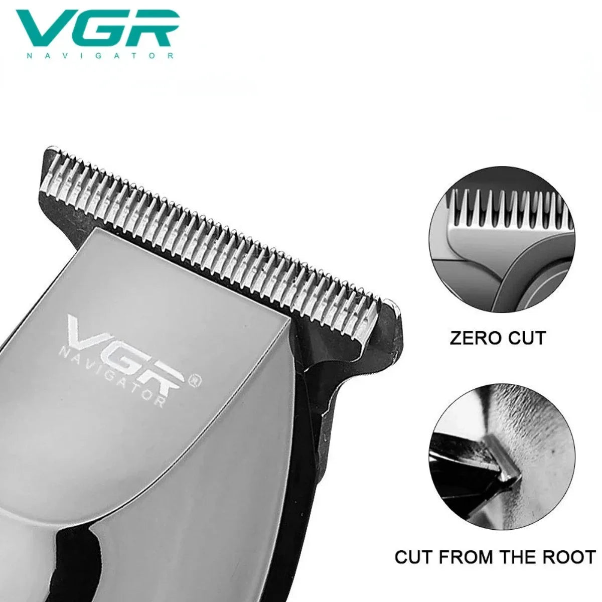 VGR Hair Trimmer Professional Hair Clipper LED Display