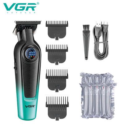 VGR Professional Barber Clippers Cordless Rechargeable V-996