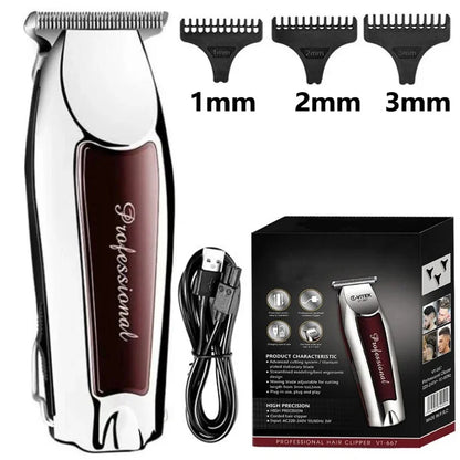 Rechargeable cordless hair trimmer for men grooming