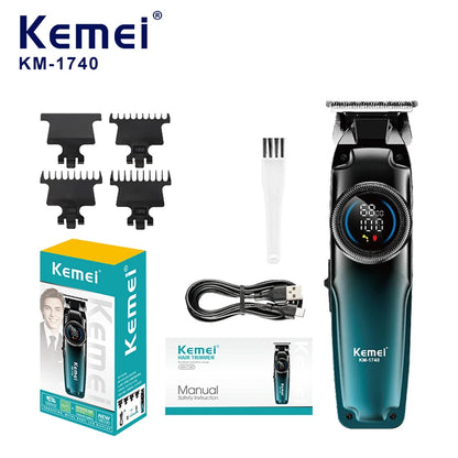 Kemei 1740 Barber Fade Hair Clippers Professional Cordless Trimmer