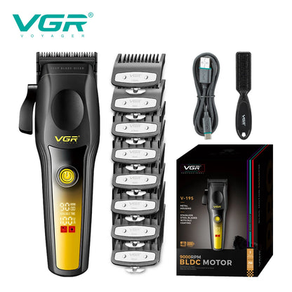 VGR New High end Hair Clipper Metal Body Titanium Alloy  V-195