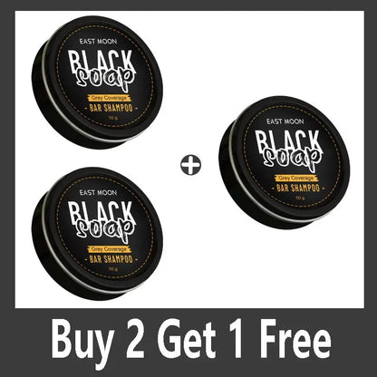 Men's Black Hair Soap Hair Darkening Soap Shampoo