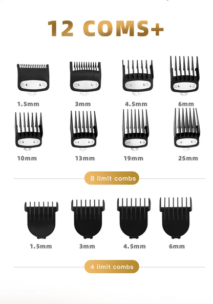 RESUXI Professional Hair Clipper Set Men's Barber Beard Trimmer