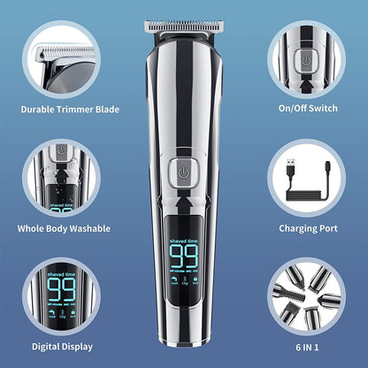 Original Kemei All In One Hair Trimmer For Men Face &  Beard Hair Clipper