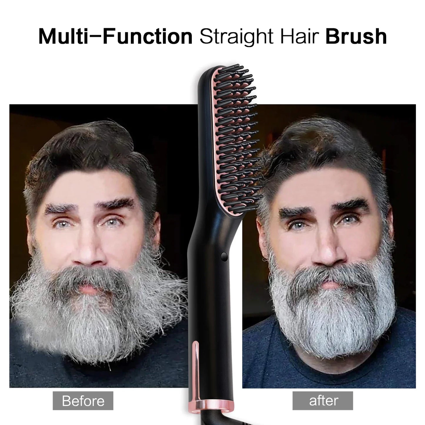 Men's Electric Beard Straightener Negative Ion Hair Straightening