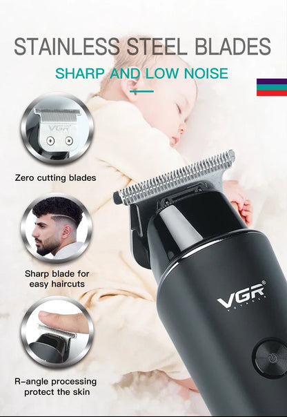 VGR Hair Trimmer Professional Hair Clipper Cordless Hair Cutting