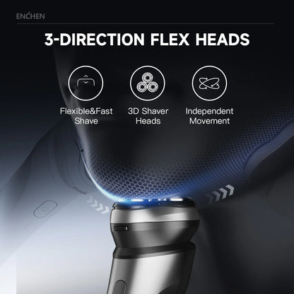 ENCHEN Electric Shaver Razor Beard Trimmer Rotary 3D Hair Shaver
