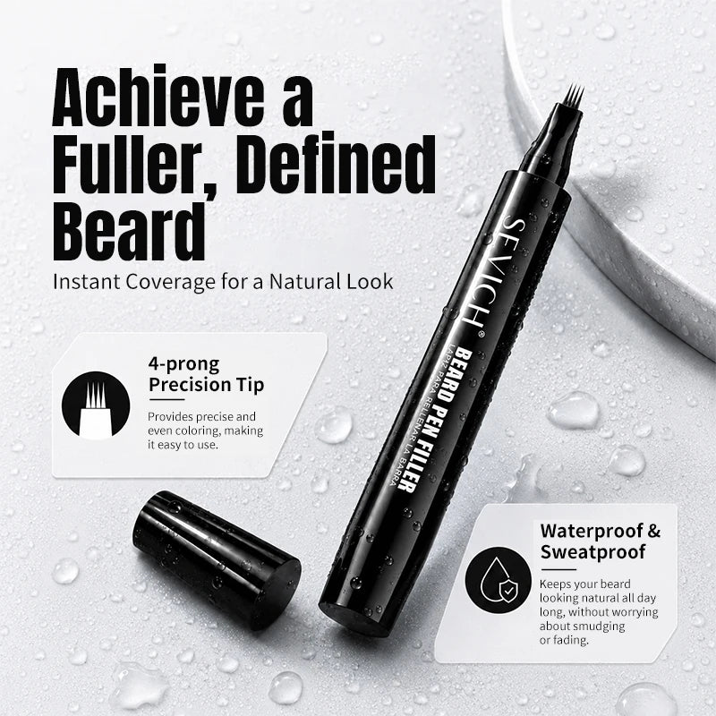 SEVICH Beard Filler Pen Waterproof Beard Coloring Pen Beard