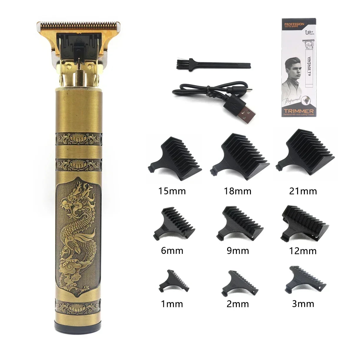 Professional T9 Hair Trimmer Machine Metal Body