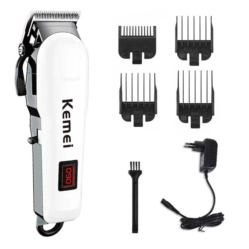 Kemei professional hair clipper adjustable hair trimmer