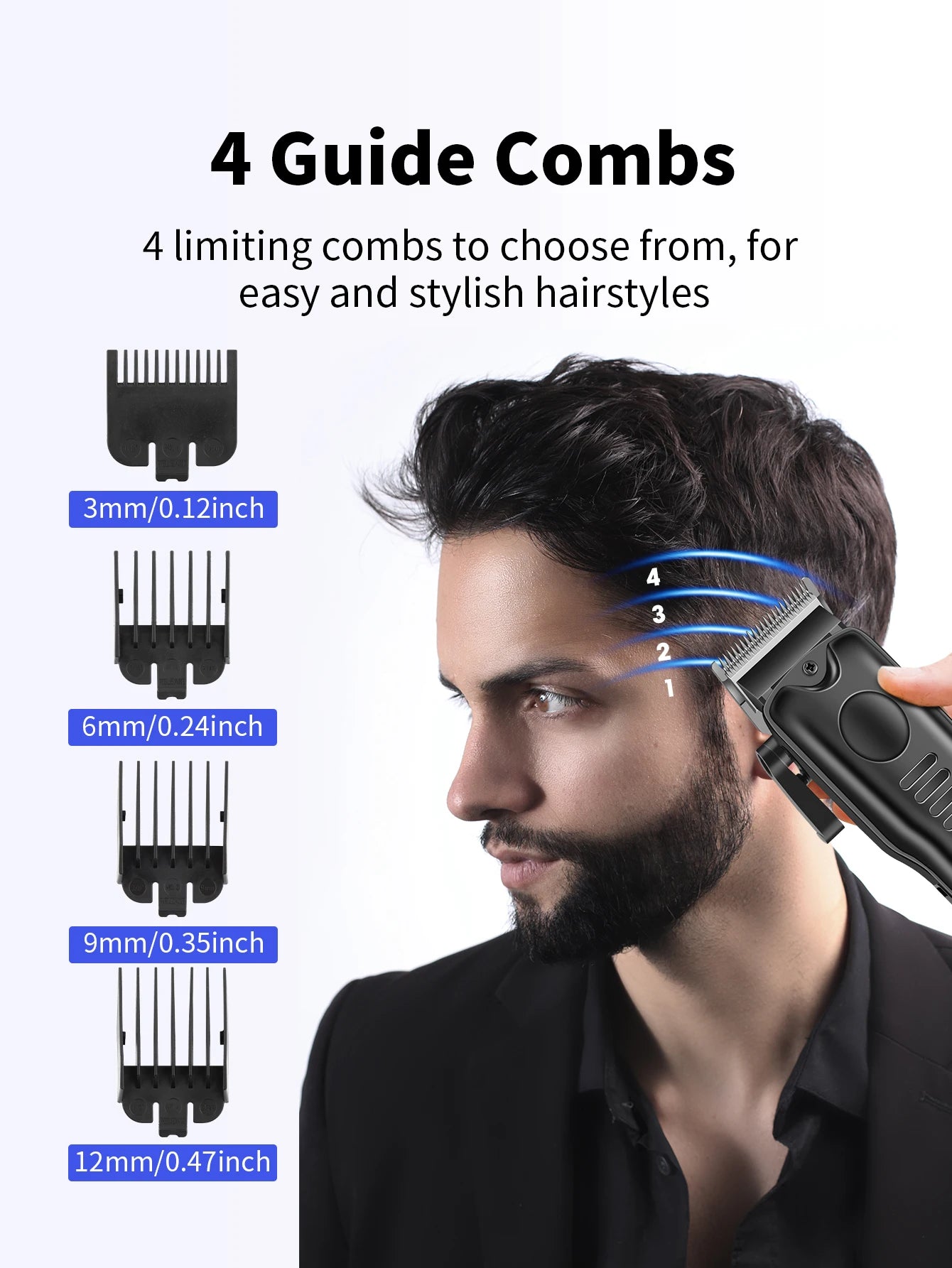 HIENA Hair cutting machine men's hair clipper hair Retro style