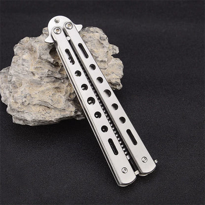 Foldable Comb Stainless Steel Practice Training Butterfly  Comb