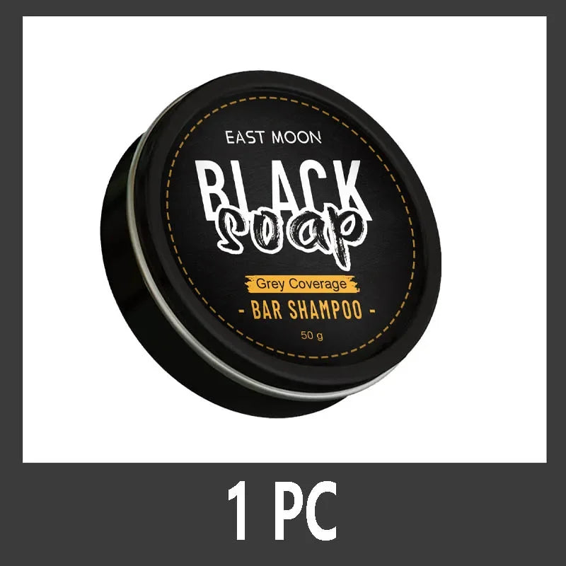 Men's Black Hair Soap Hair Darkening Soap Shampoo