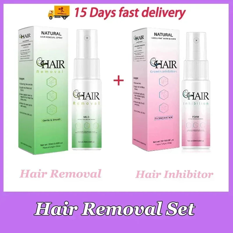 2 Minutes Fast Hair Removal Spray Painless Hair Growth