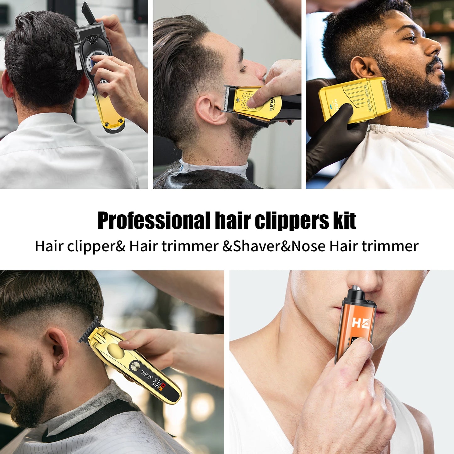 Grooming Kit Professional Trimmer Rechargeable Hair Clippers