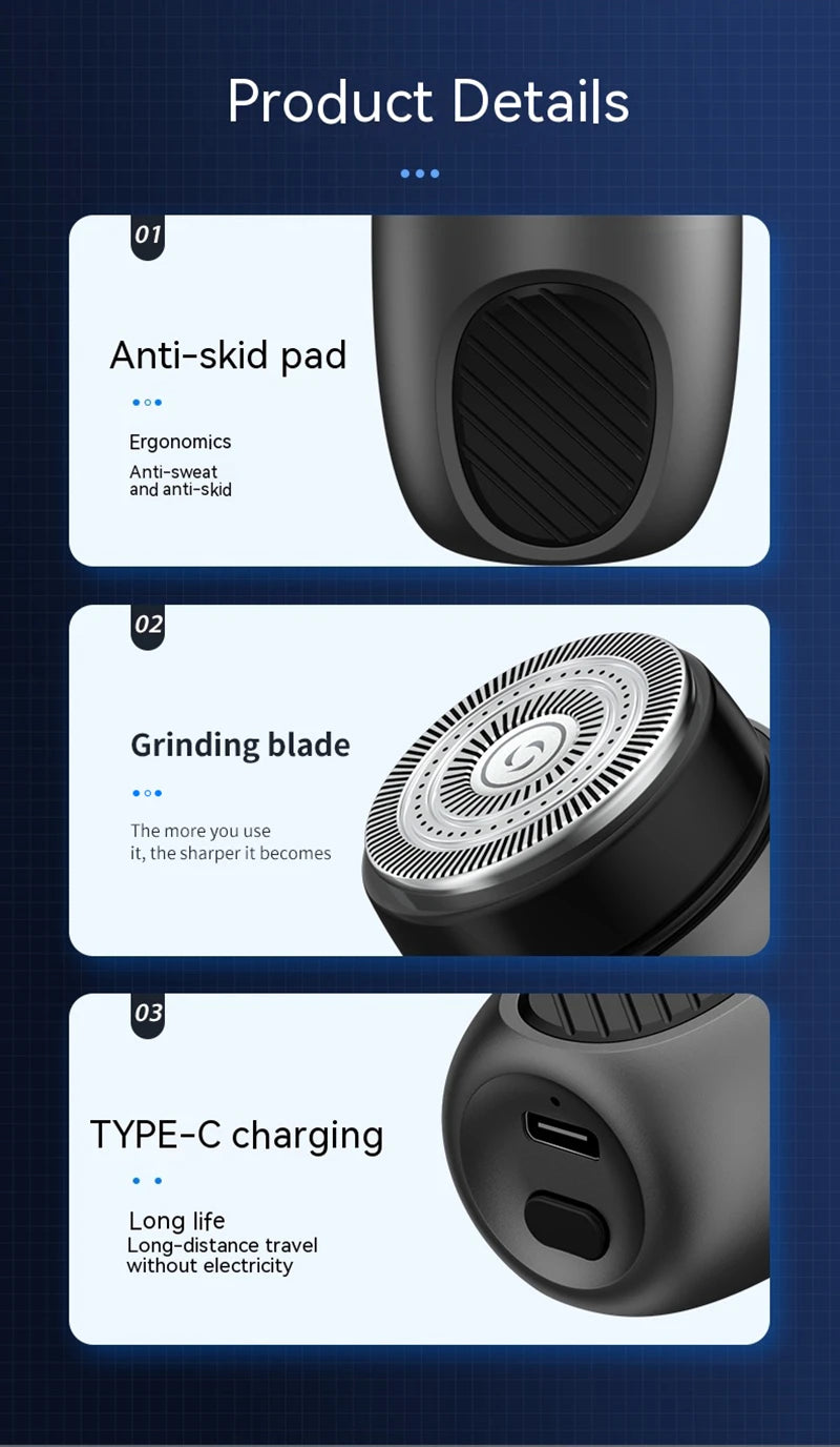 Electric Smart Shaver Household Car Shaver Digital Display