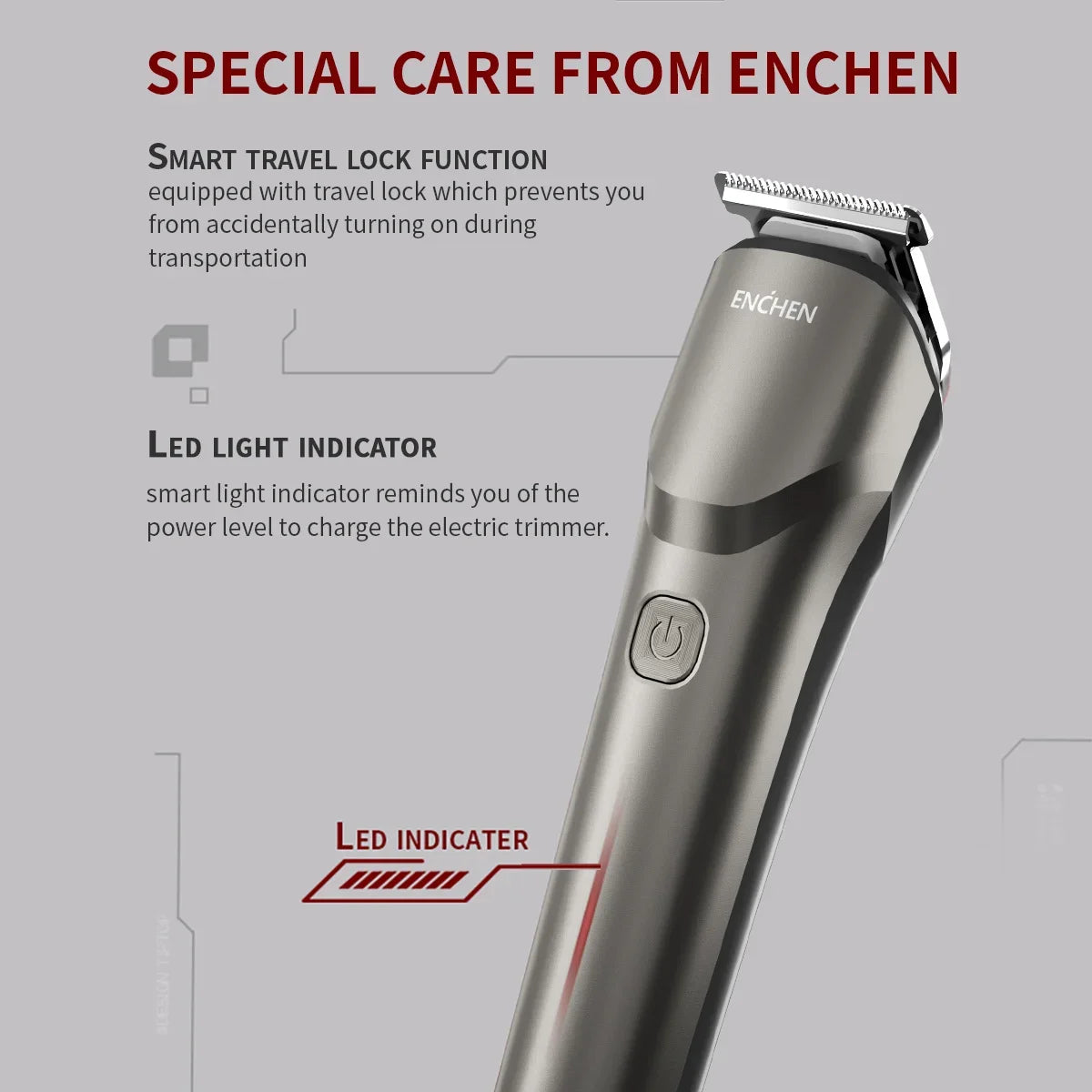 ENCHEN Hair Clipper Professional Hair Trimmer Hair Cutting