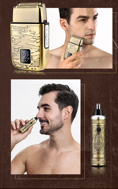 Resuxi 740 All Metal Hair Clippers Ears Nose Hair Trimmer