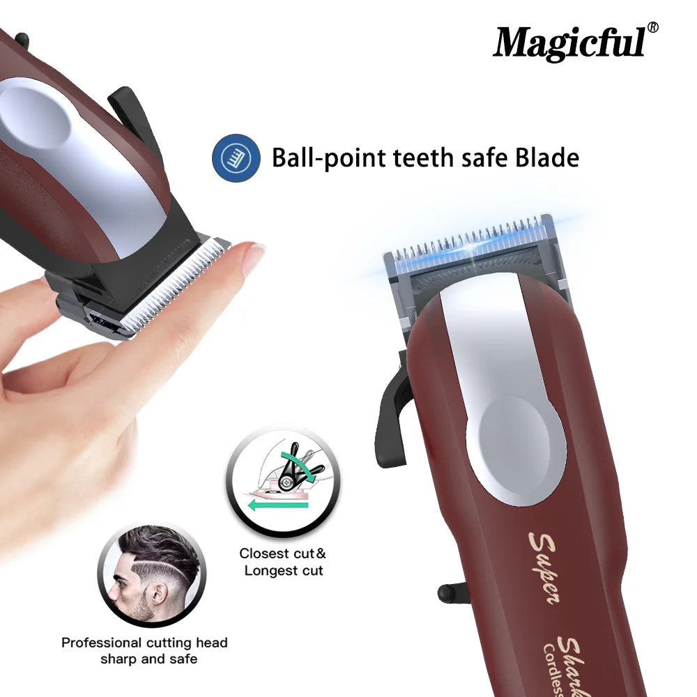 Magicful Professional Hair Clipper Beard Shaver Hair Cutting Machine