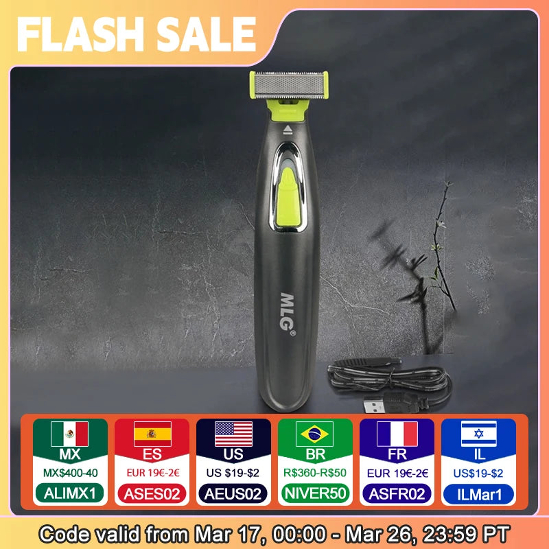 MLG Electric Shaver For Men and Women Portable Full Body Trimmer