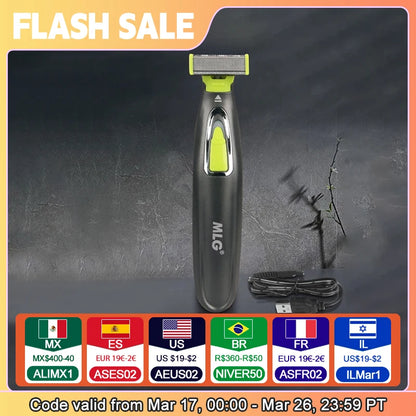 MLG Electric Shaver For Men and Women Portable Full Body Trimmer