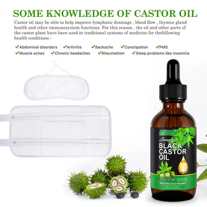 Aromatherapy massage Jamaican Black Castor Oil moisturizes