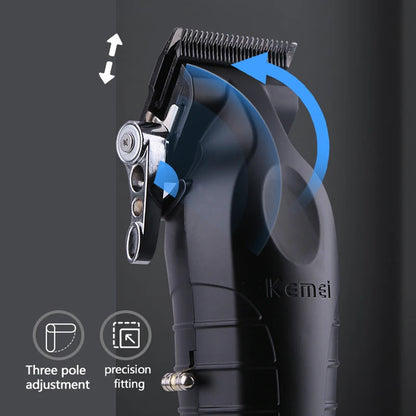 Kemei Professional Hair Clipper For Men Adjustable Hair Trimmer