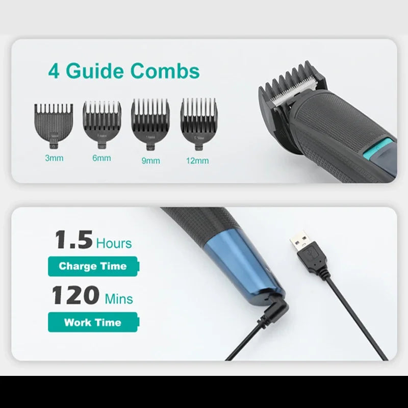 VGR All In One Beard Hair Trimmer For Men Grooming Kit