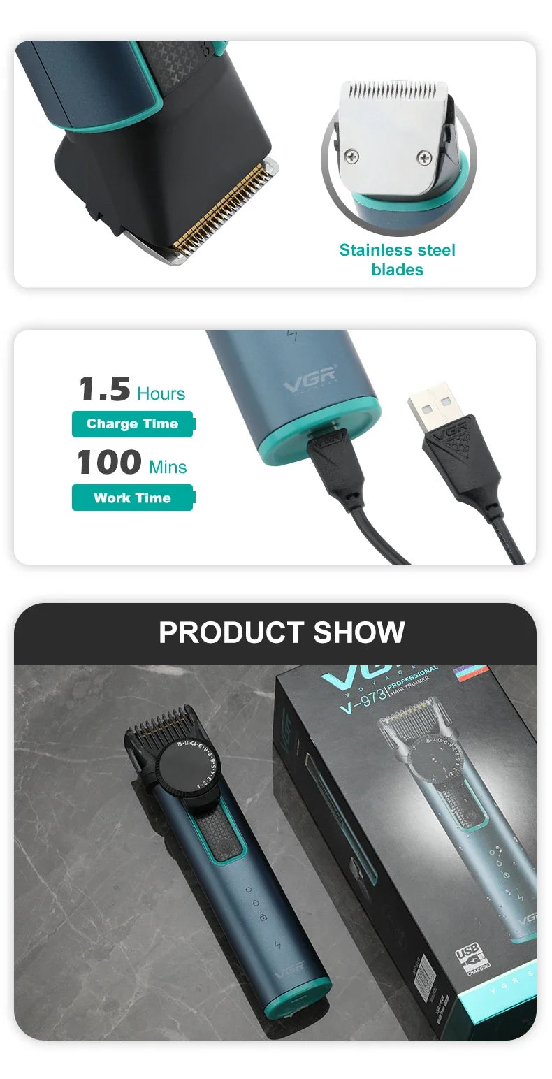 Original VGR 973 Adjustable Electric Hair Trimmer