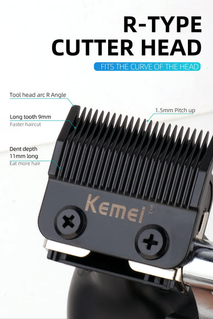 Kemei Men's Electric Hair Clipper USB Rechargeable KM-2296